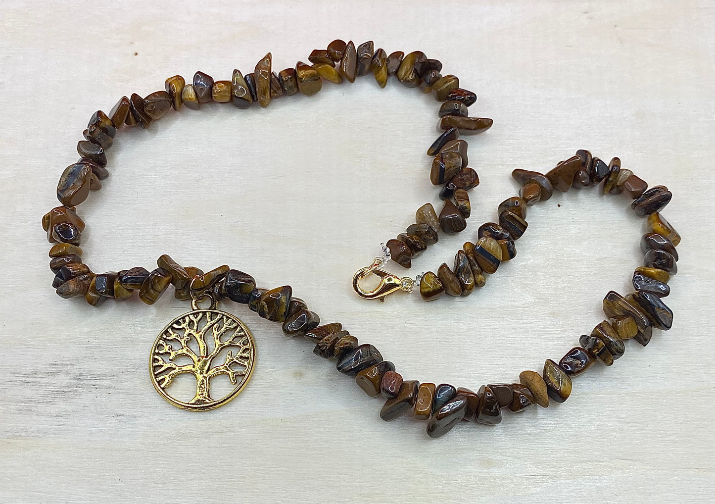 Tree Of Life Tiger Eye Choker
