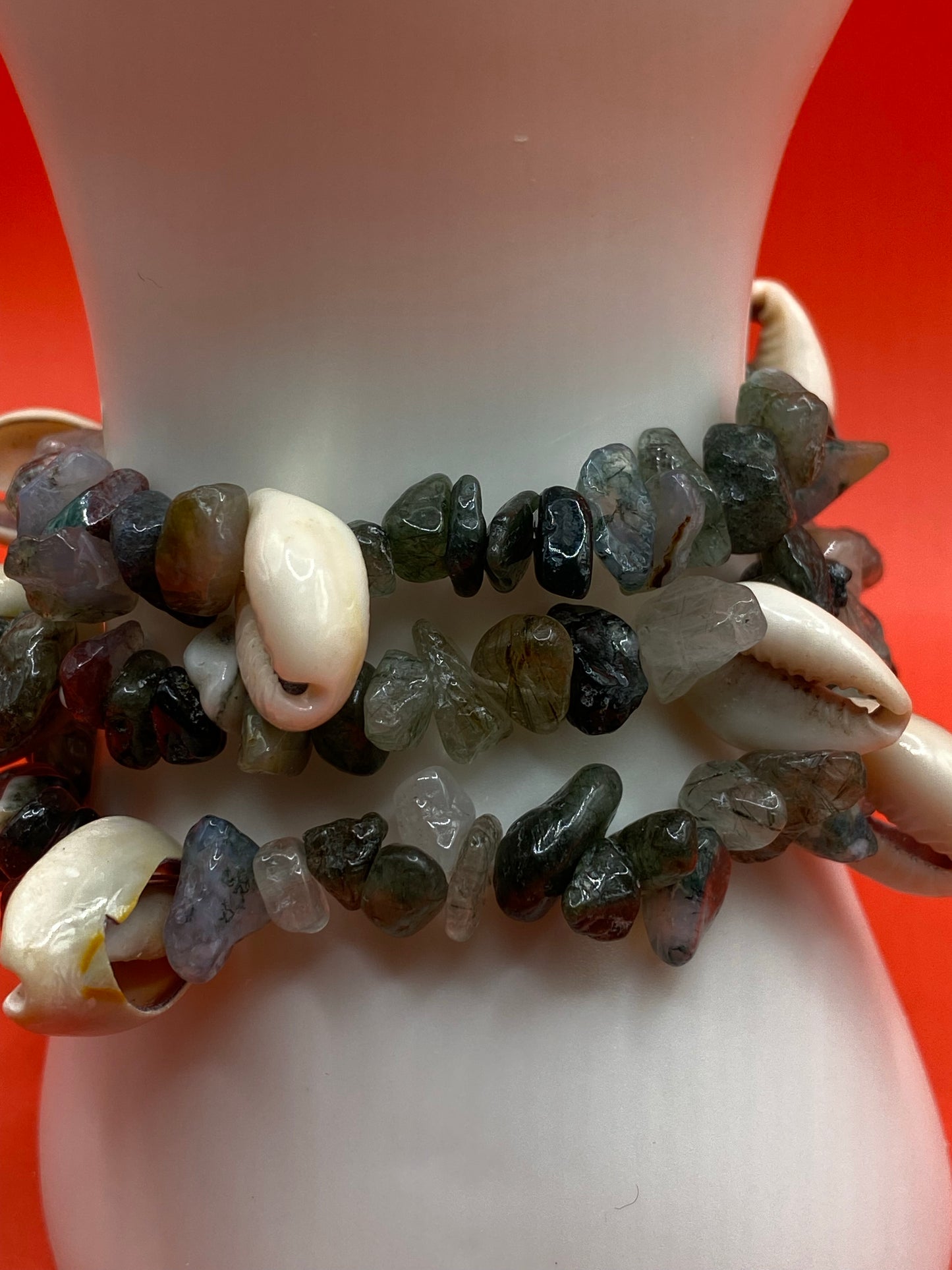 Leopard Agate w/ Seashells