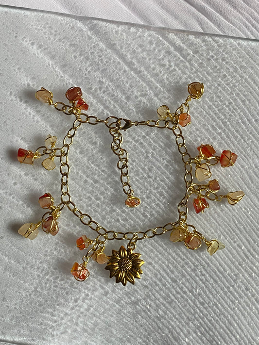 Carnelian Anklet