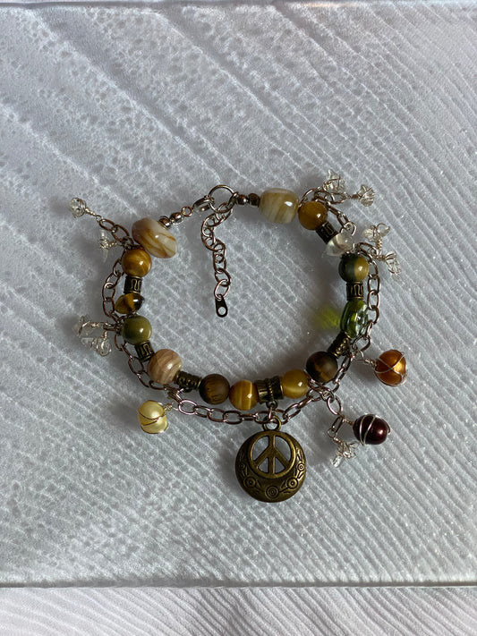 Peace & Pearls W/ Gemstones