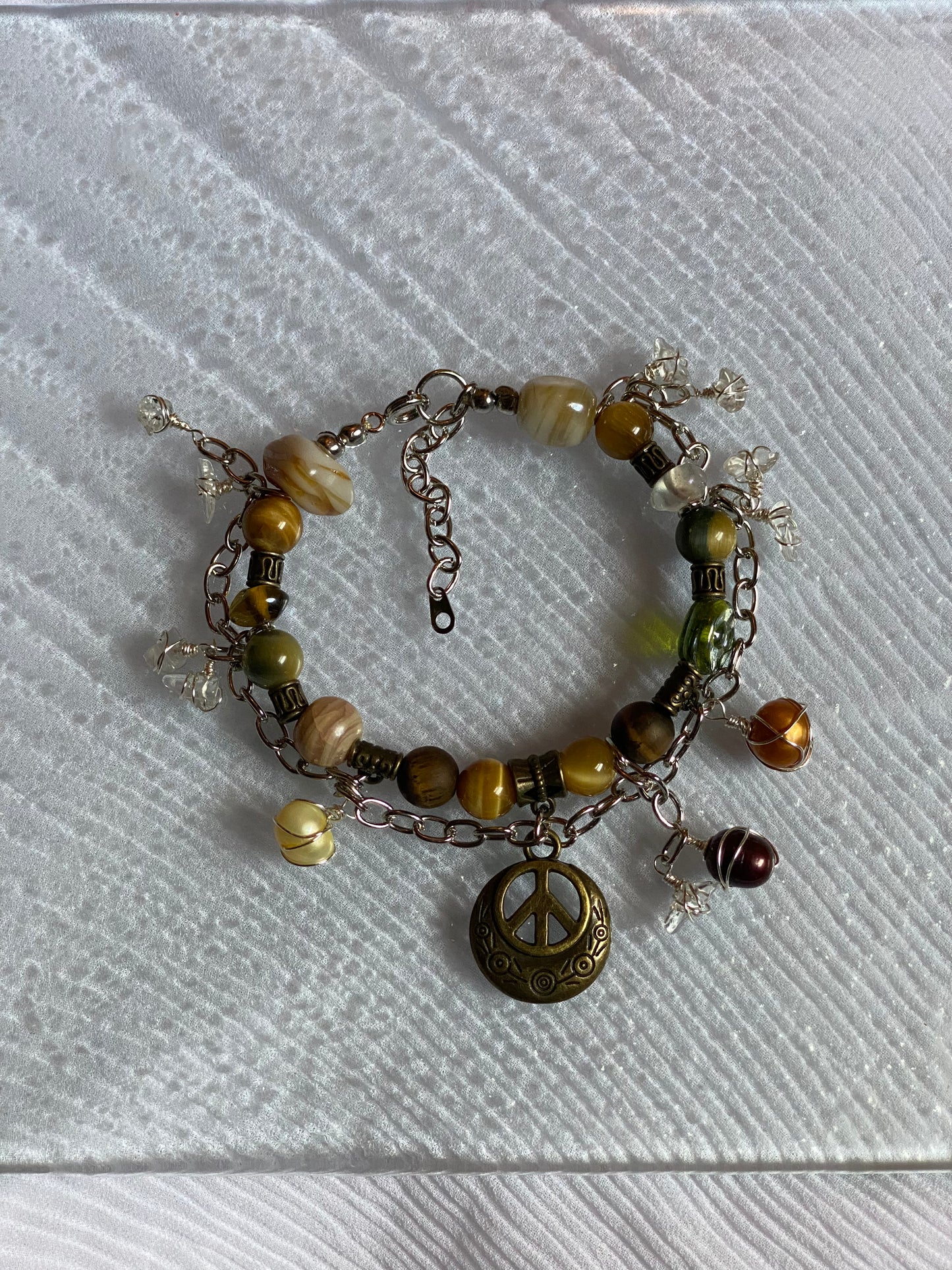 Peace & Pearls W/ Gemstones