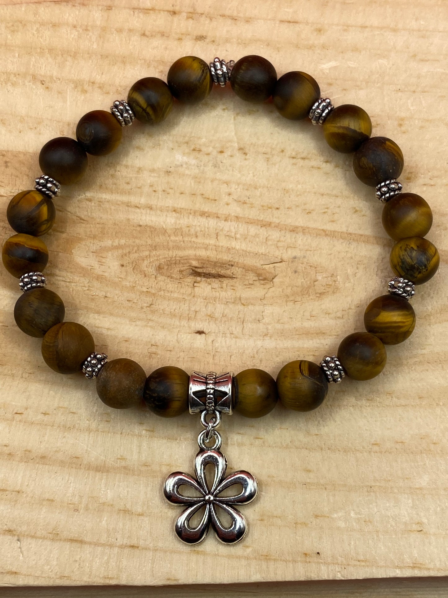 Tiger Eye W/Flower