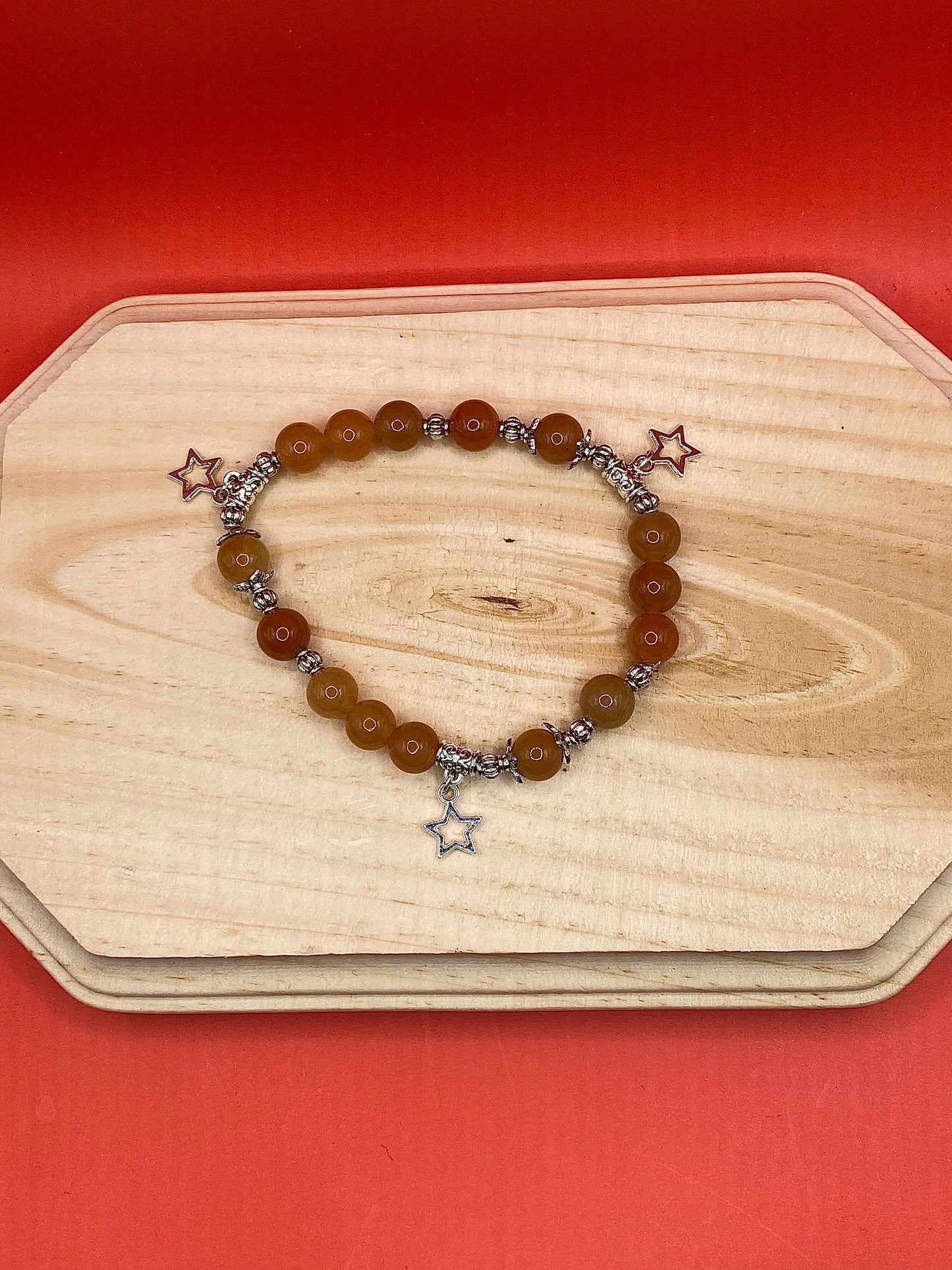 Metallic Orange Stars