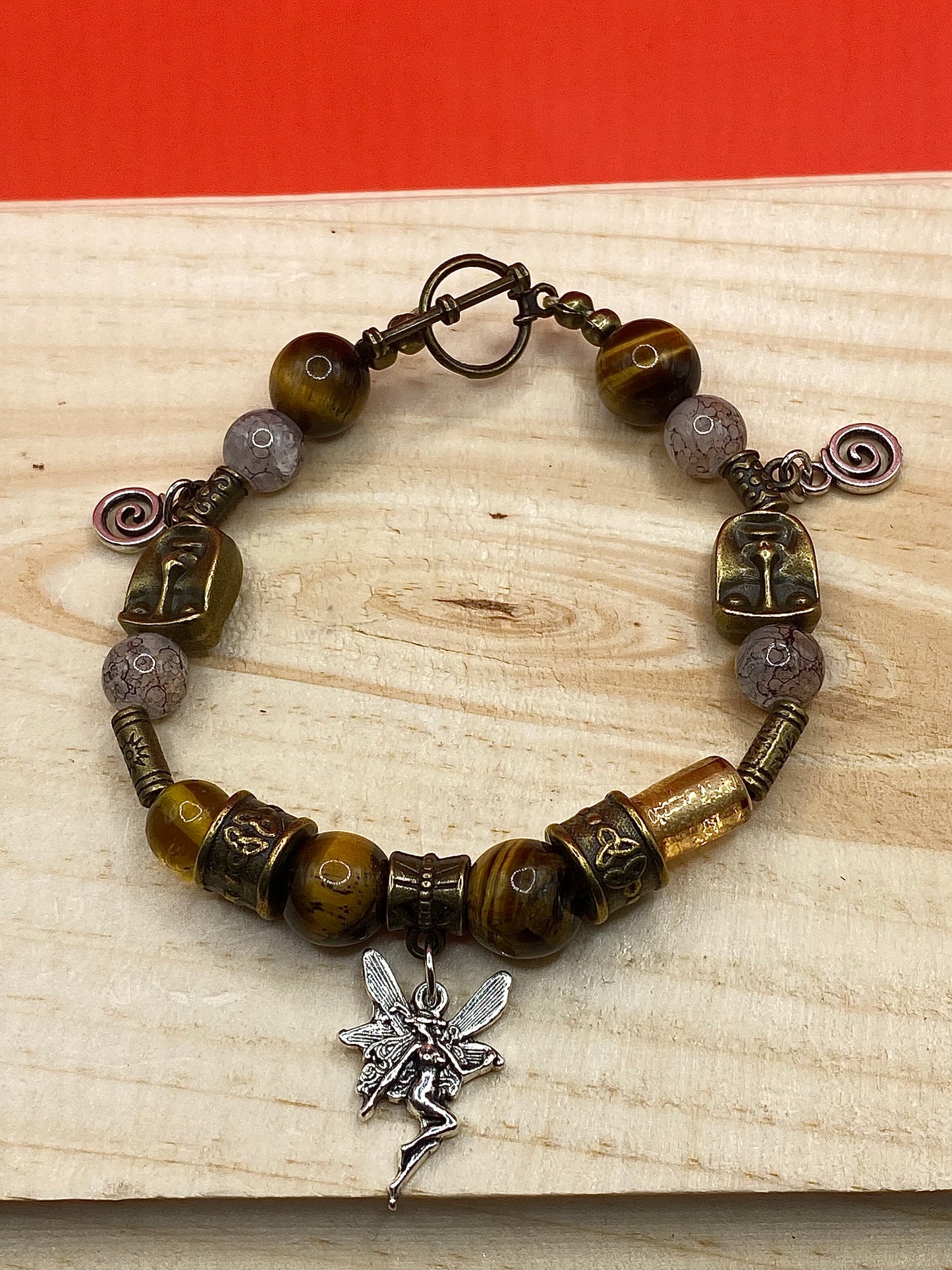 Rustic Fairy Tiger Eye Toggle