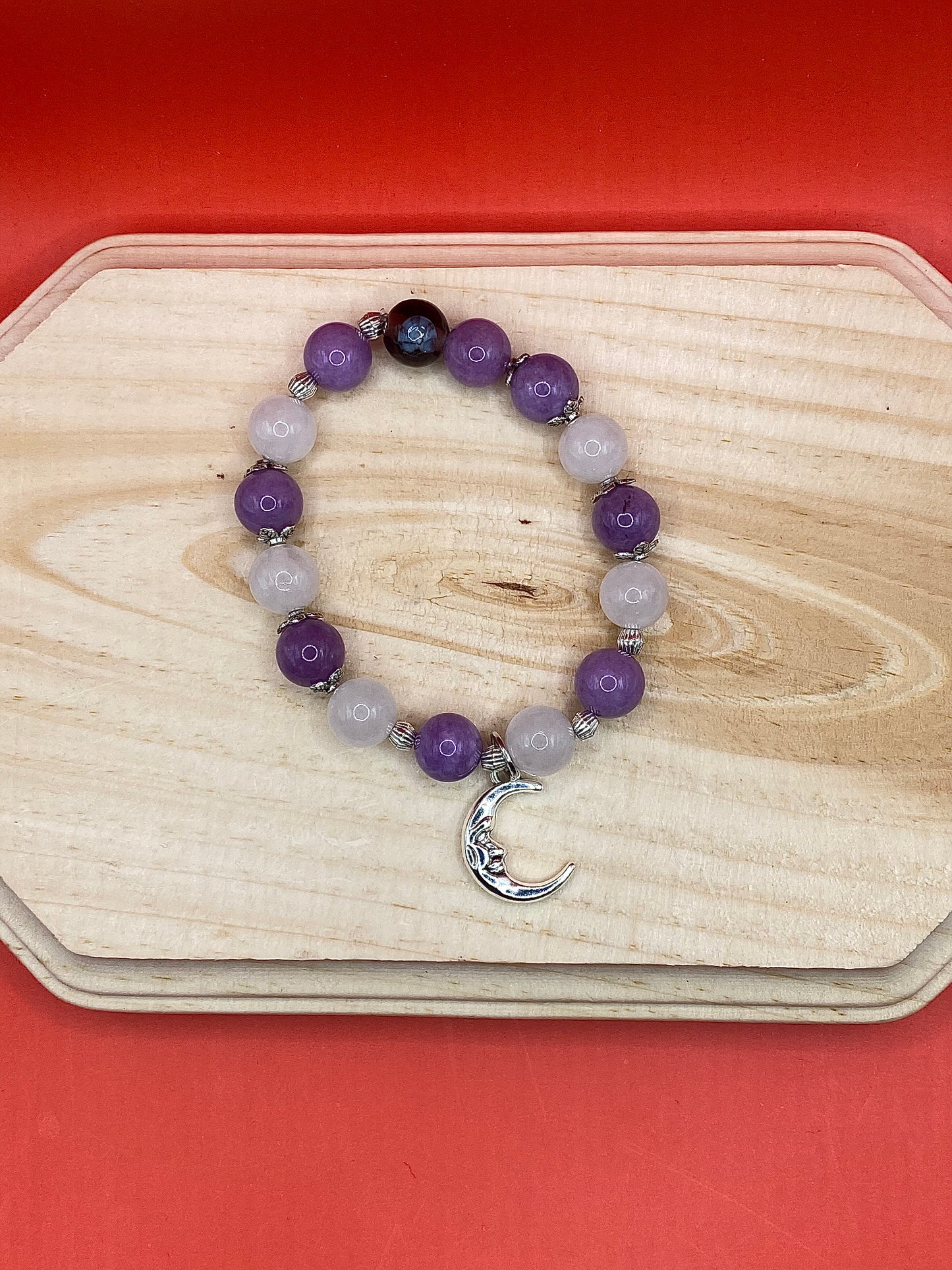 Metallic Purple x White Moon